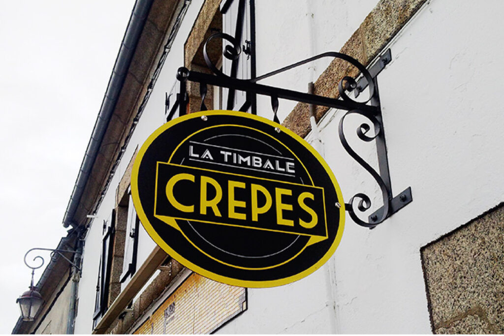 Enseigne d'une crêperie