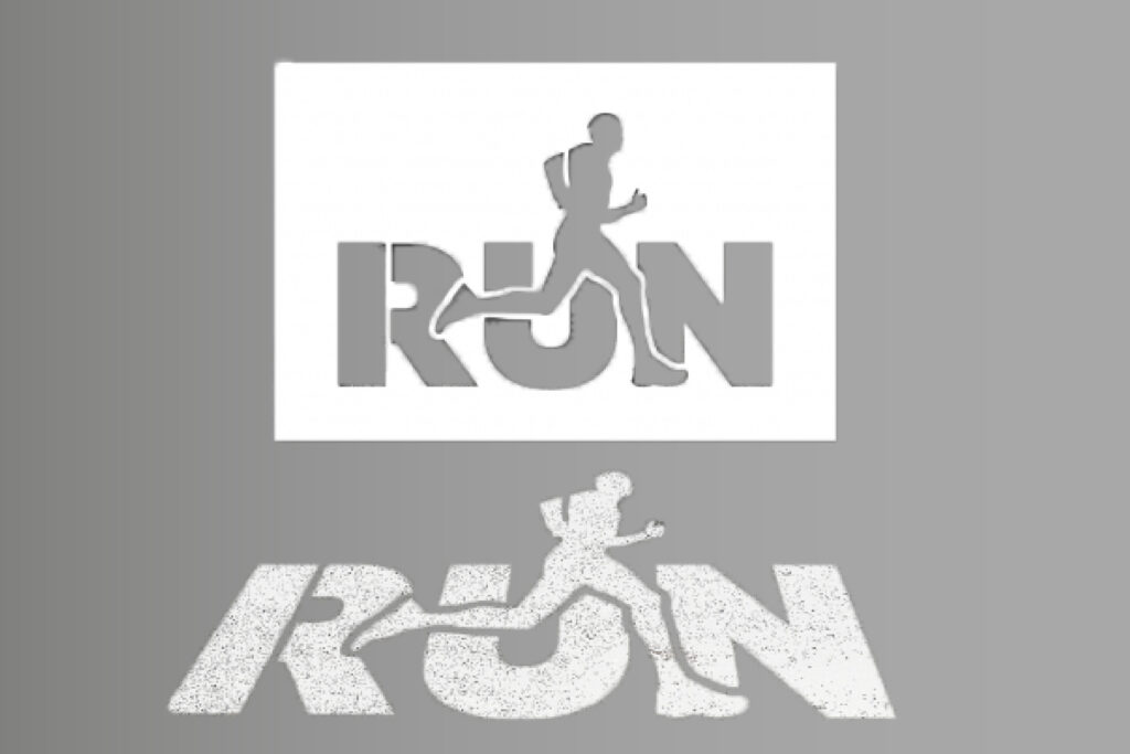 Pochoir de marquage au sol