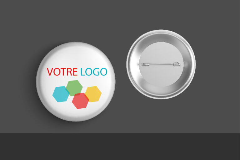 badge à personnaliser avec votre logo