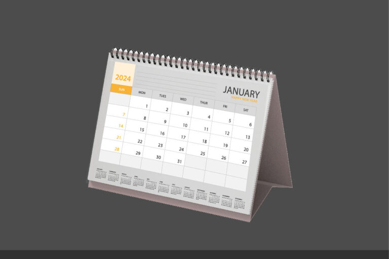 calendrier de bureau personnalisable