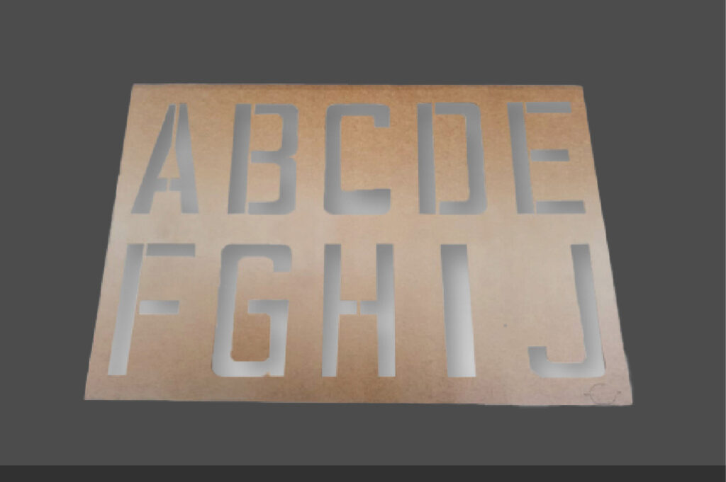 Pochoir Lettre