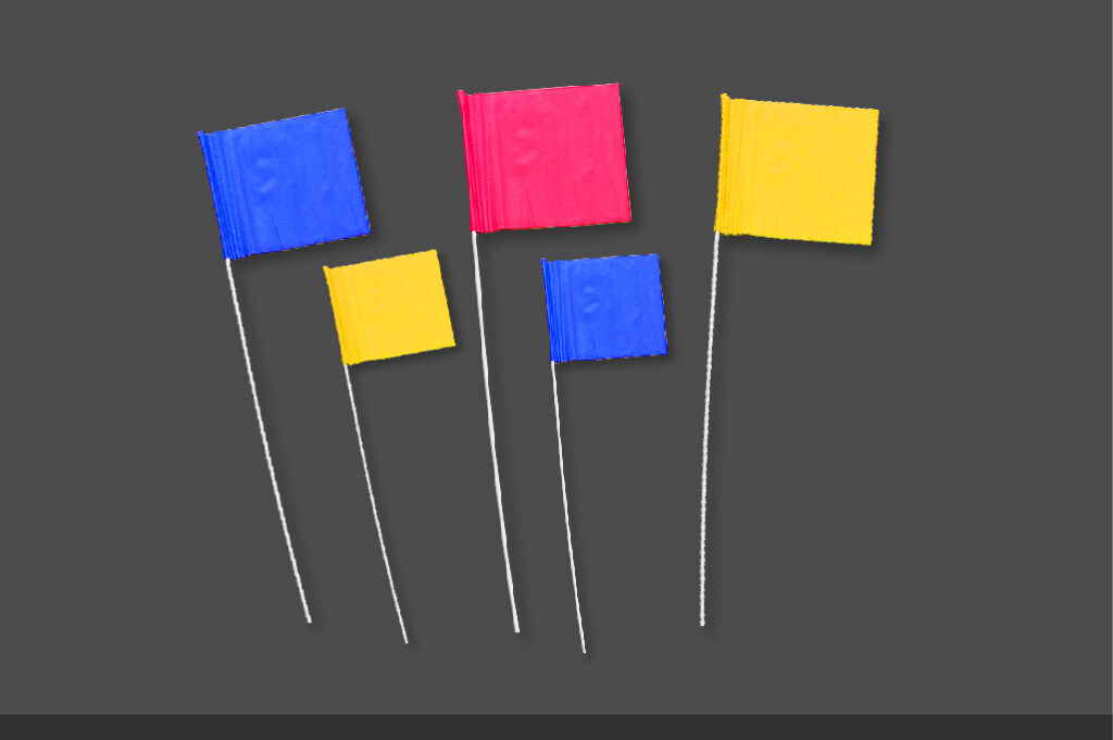Piquets drapeaux pour baliser vos évènements