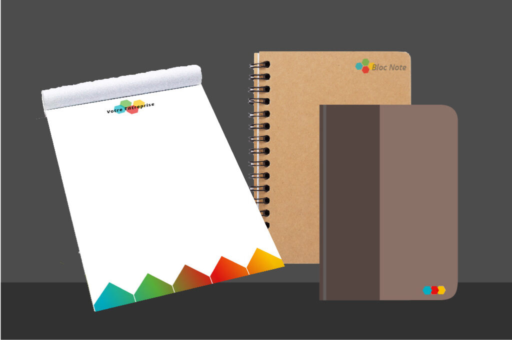 Nombreux modèles de bloc notes et carnets personnalisables