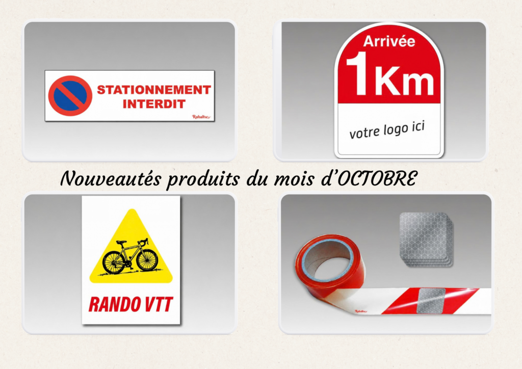 🆕 Nouveautés produits d’octobre : balisage et signalétique pour vos événements